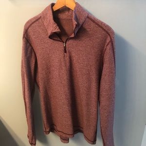 Men’s LULULEMON Maroon Quarter-Zip Pullover